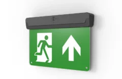 Emergency Exit Sign in Black