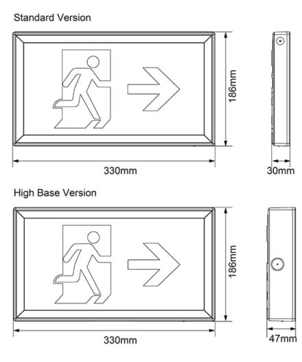 X-SLM3M Dimensions