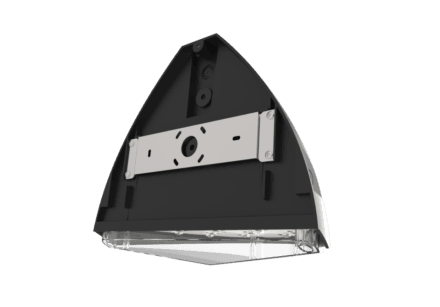 Rear of shark fin light showing fixing bracket