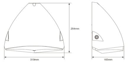 Shark Emergency Light Dimensions